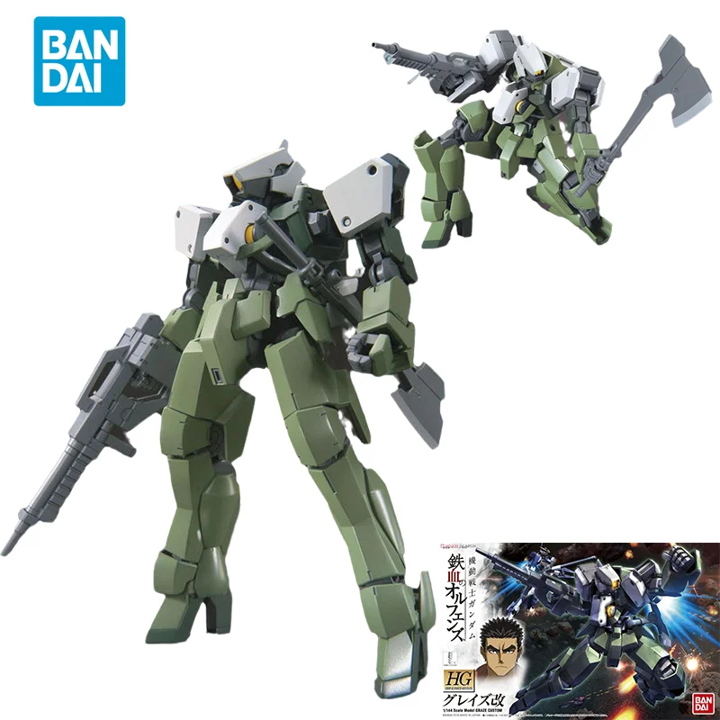 Spot Direct Delivery Bandai Original Anime Collectible GUNDAM Model HG IBO GRAZE CUSTOM Action Figure Assembly Toys For Kids