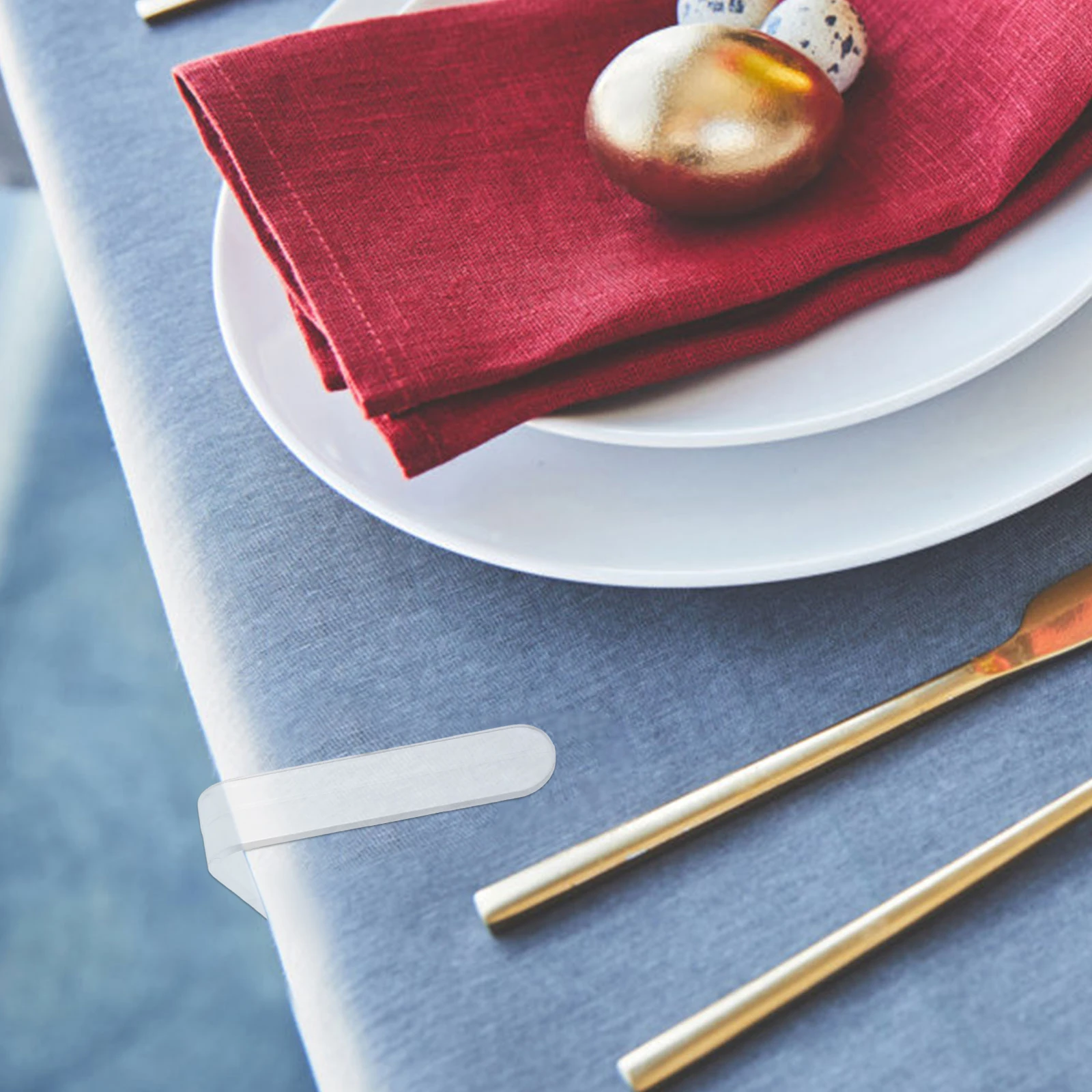 

16Pcs Transparent Table Cloth Clips Creative Design Resistant to Deformation Perfect for Picnic Wedding Ablecloth Clips