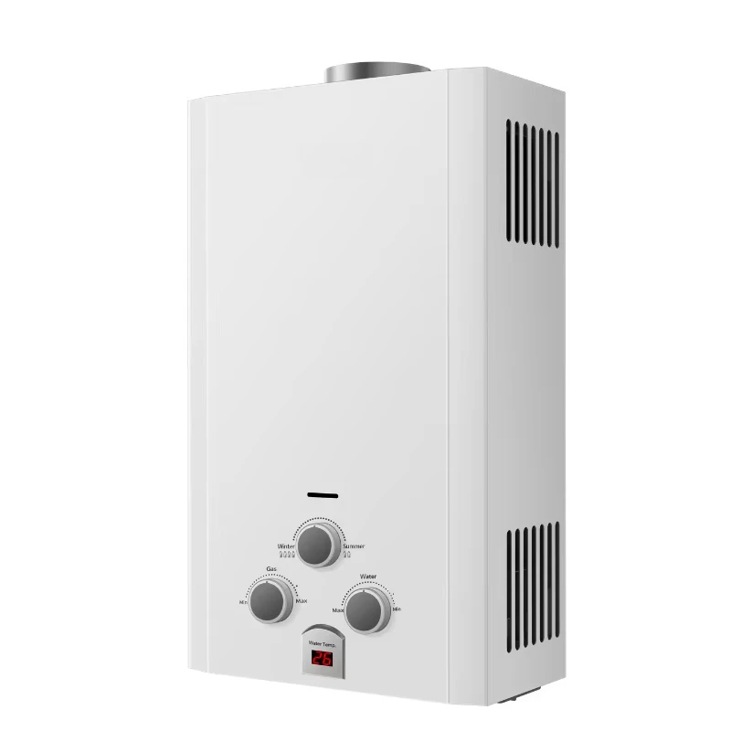 Hot Selling Natural Gas Tankless Water Heater with Battery Power for Household Use High Efficiency Class a
