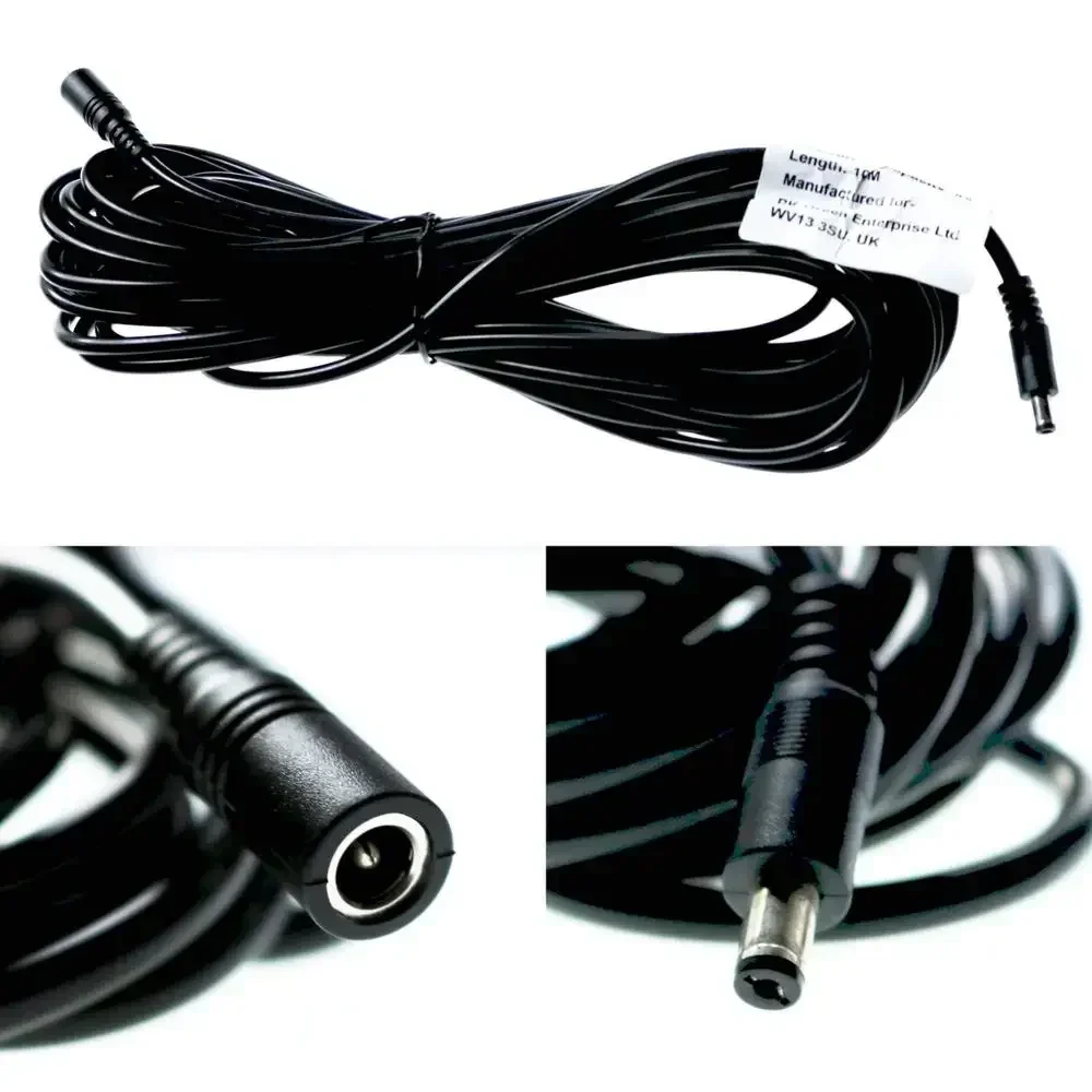 DC Extension Cable 1M 2M 3M 5M 10M 5.5x2.1mm Female to Male Plug for 12V 5V 24V Power Adapter Cord Home CCTV Camera LED Strip image 5