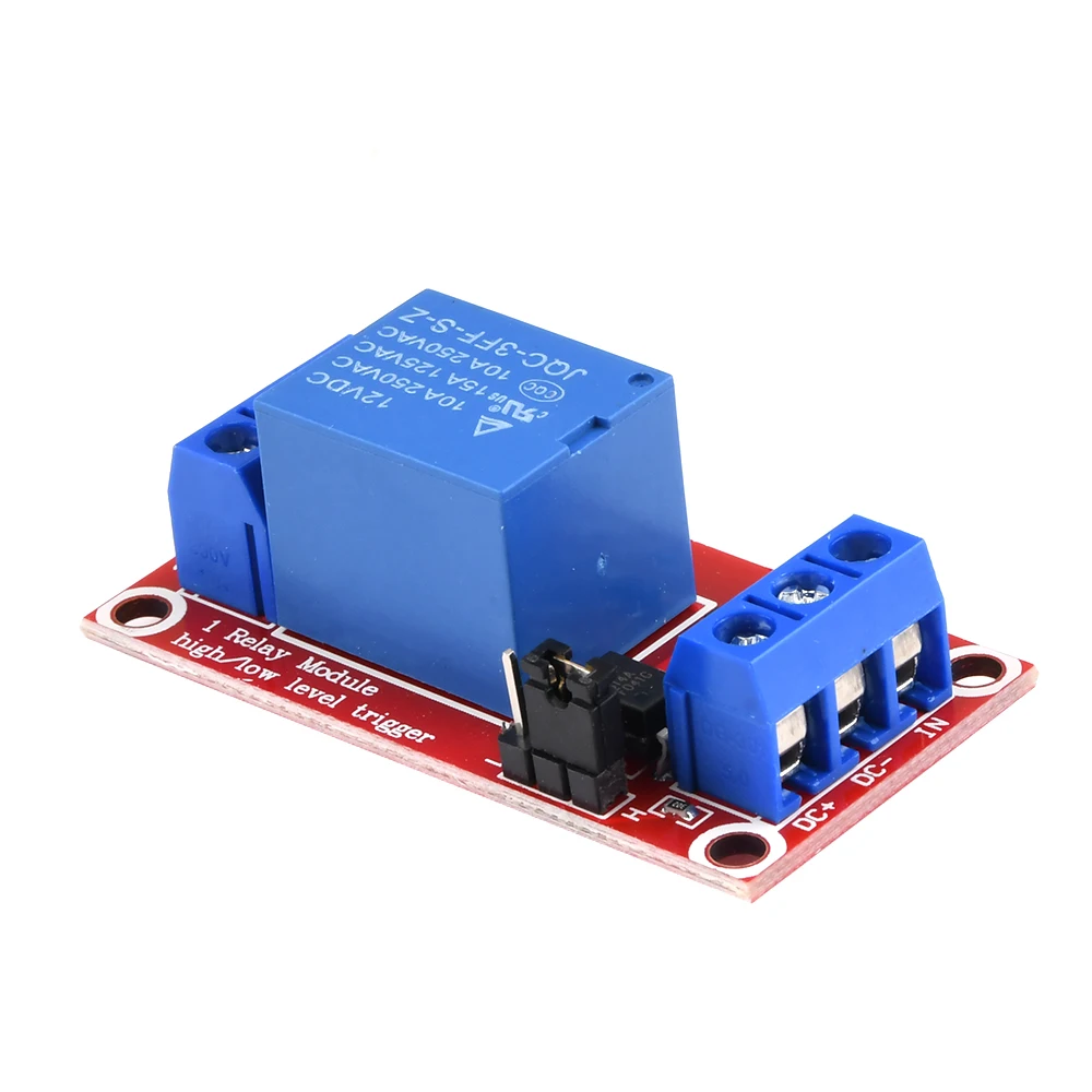 Gaqqee 12V 1 canal alto bajo nivel módulo de relé de disparo placa escudo con módulo de relé de aislamiento optoacoplador 5V 9V 24V