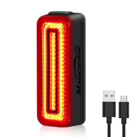 SEEMEE 100 Bike Taillight,100 Lumen Bike Tail Light,Smart Brake Sensor IPX6 Waterproof USB-C Rechargeable Rear Light