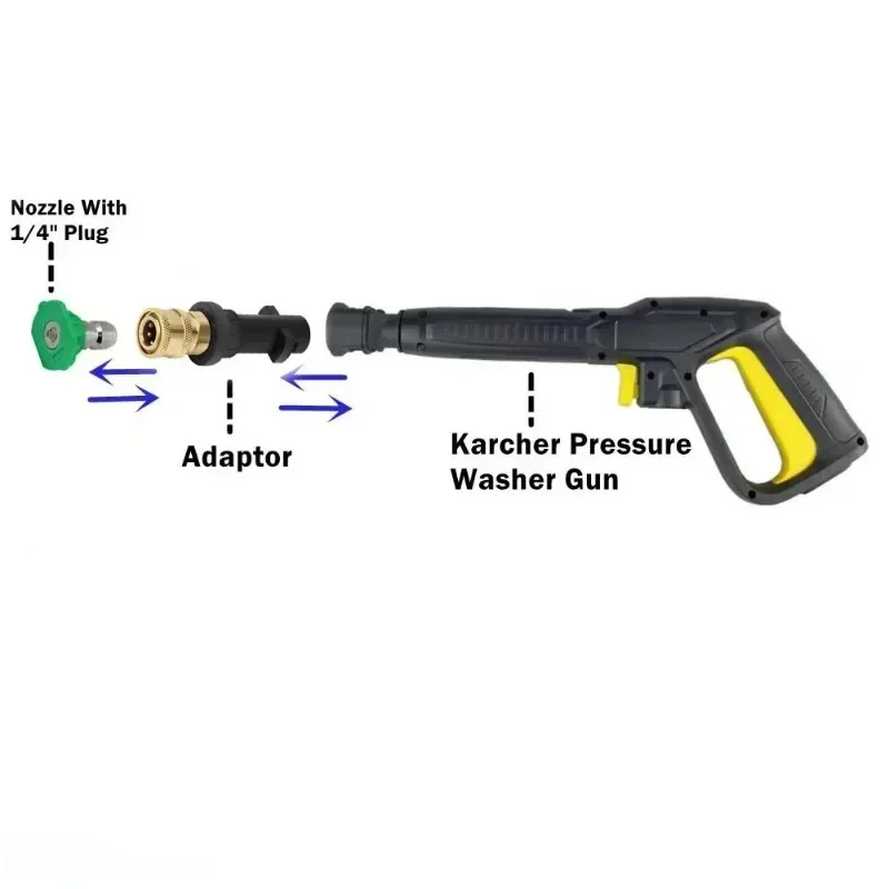 1pc Pressure Washer Quick Adapter 1/4 Car Garden Wash Converter Adapter Quick Disconnect Release Fitting For Karcher K2-k7