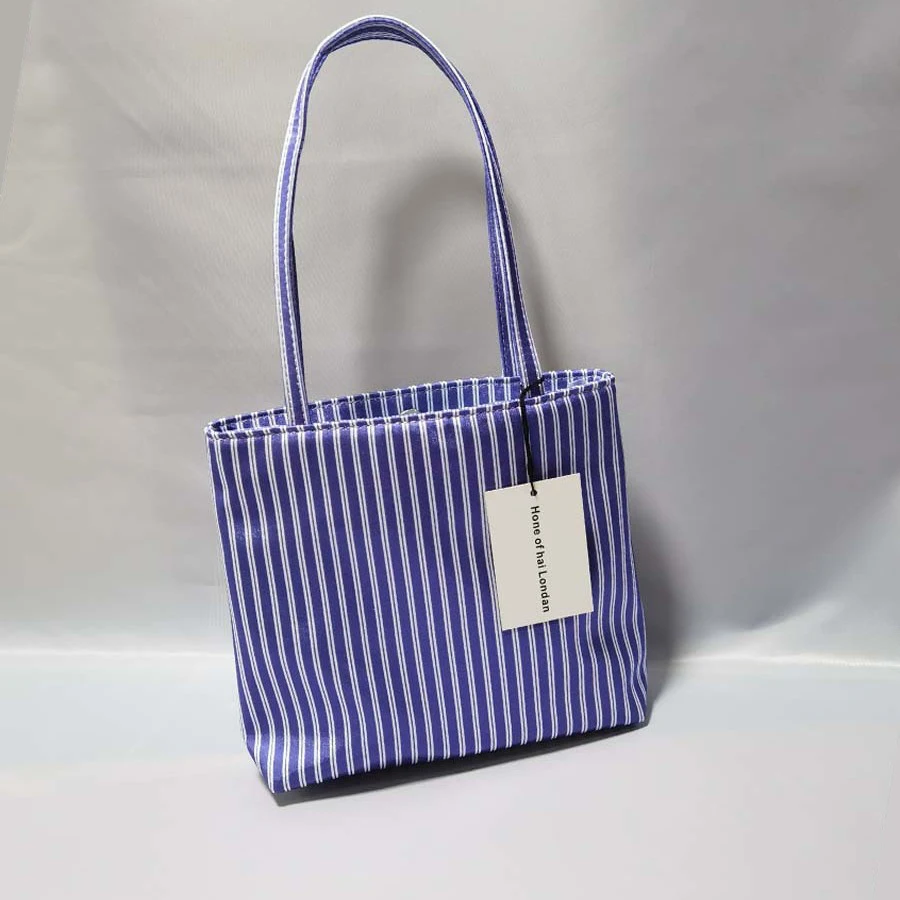 Damen Retro-Handtasche mit großem Fassungsvermögen, modische Seidensatin-Tasche mit Punkten und Streifen, quadratische Unterarmtasche, lässige Schultertasche für Pendler 2026 – Detail 11