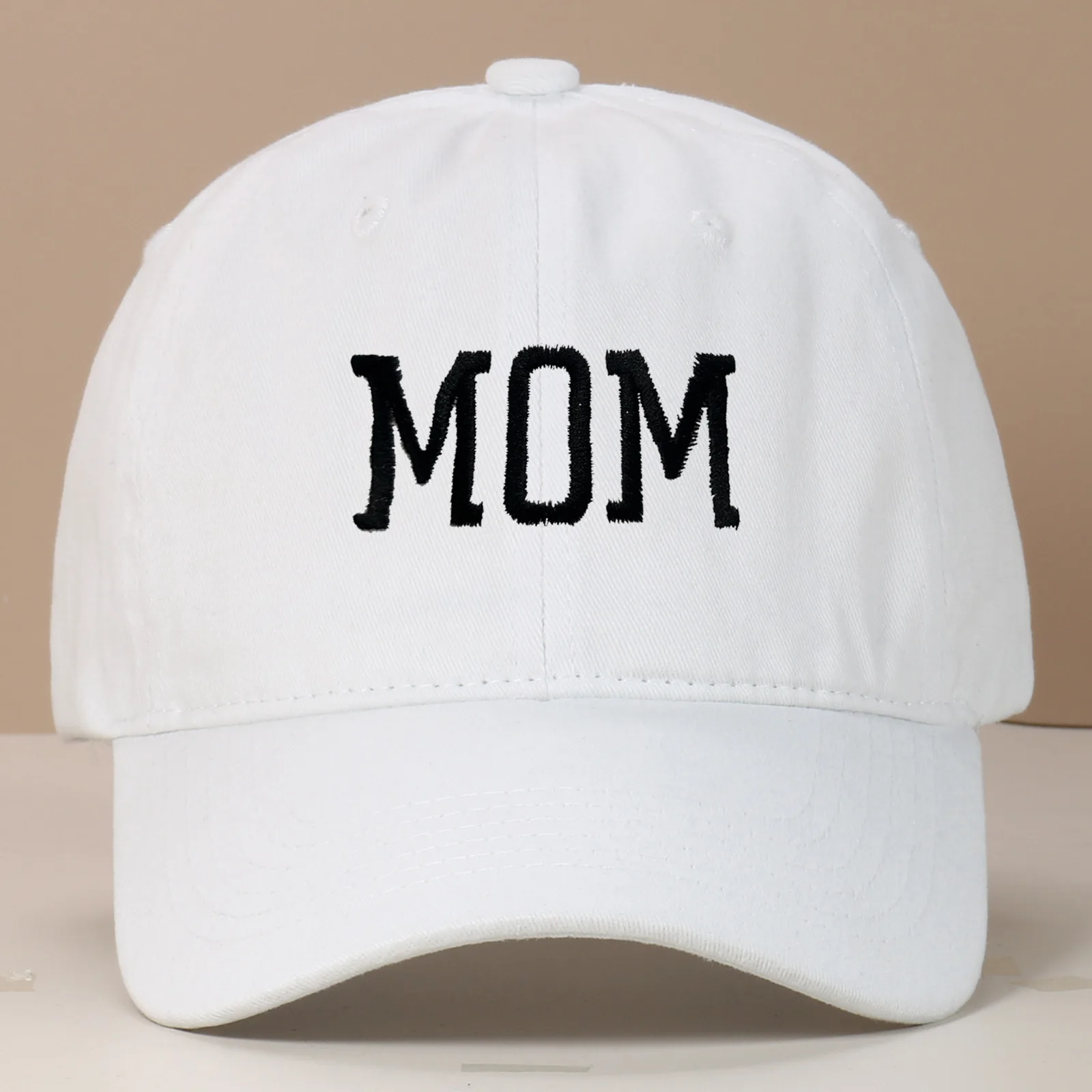 

Washed cotton DAD MOM embroidered baseball cap, retro sports and casual duck tongue Hat Tide Sun Hat