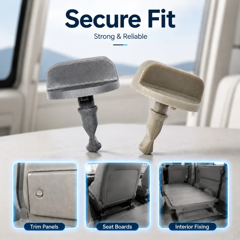 Remache de Retención Automotriz OEM, Hebilla de Fijación para Panel Interior de Asiento de Coche Mercedes-Benz, Producción de Fábrica, Ajuste Personalizado