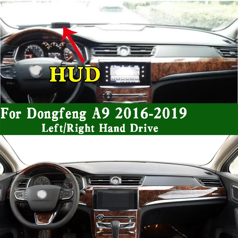 

For Dongfeng A9 2016-2019 Dashmat Dashboard Cover Instrument Panel Sunscreen Insulation Protective Pad Anti-Dirt Proof