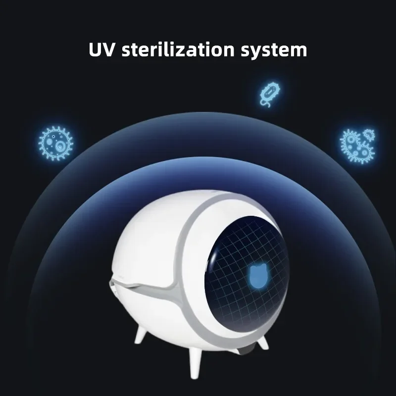 Smart Cat Litter Box Anti-pinch Sandbox Automatic Self Cleaning UV Sterilization Smart Cat Litter Box Fully Enclosed Pet Toilet