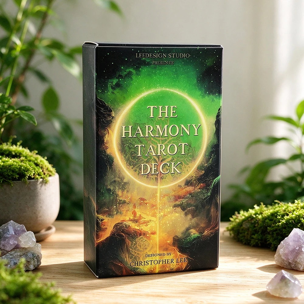 The Harmony Tarot Deck 78 Cards Fantasy Nature Tarot Cards for Beginners Divination Spiritual Healing Tarot Gift Board Game