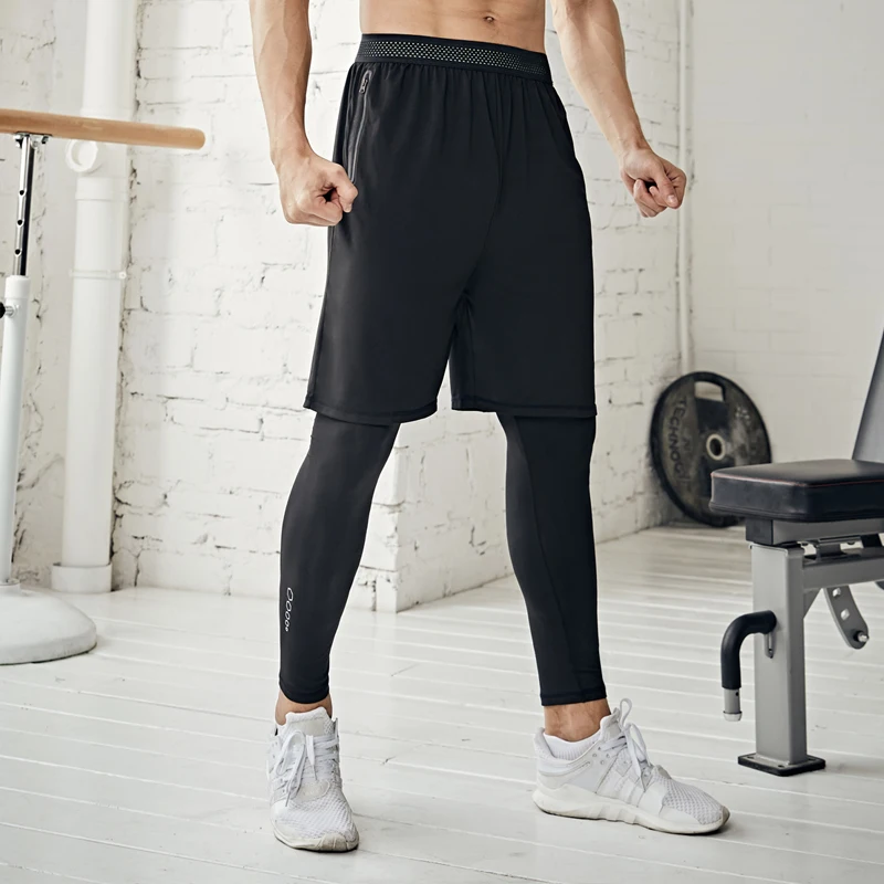 Мужские брюки для фитнеса, быстросохнущие спортивные шорты, брюки пять дюймов, черные баскетбольные свободные дышащие тренировочные брюки