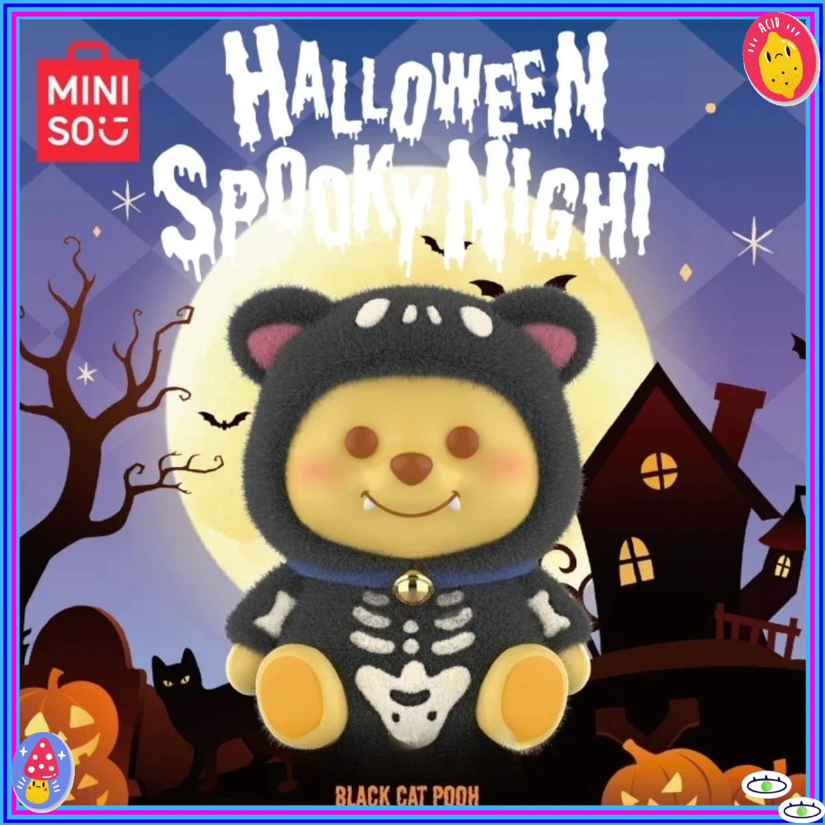 มินิโซ ปั๊มพ์กิ้น ไนท์ ซีรีส์ - ตุ๊กตาวินนี่เดอะพูห์ รุ่นฟล็อก สำหรับนักสะสม