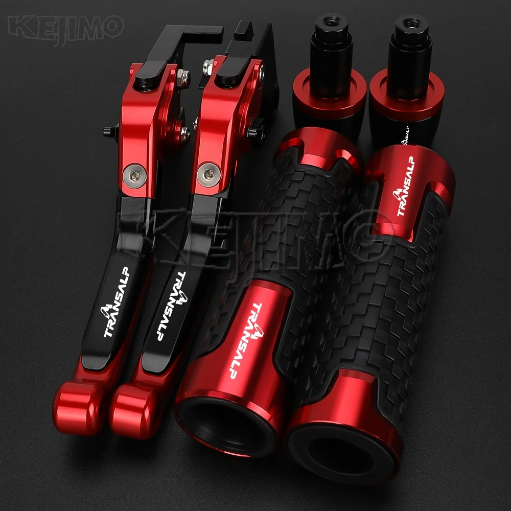 

Motorcycle Adjustable XLV 700 Handle Brake Clutch Levers Handlebar End Grips For Honda TRANSALP 600 650 1995-1999 1998 1997 1996