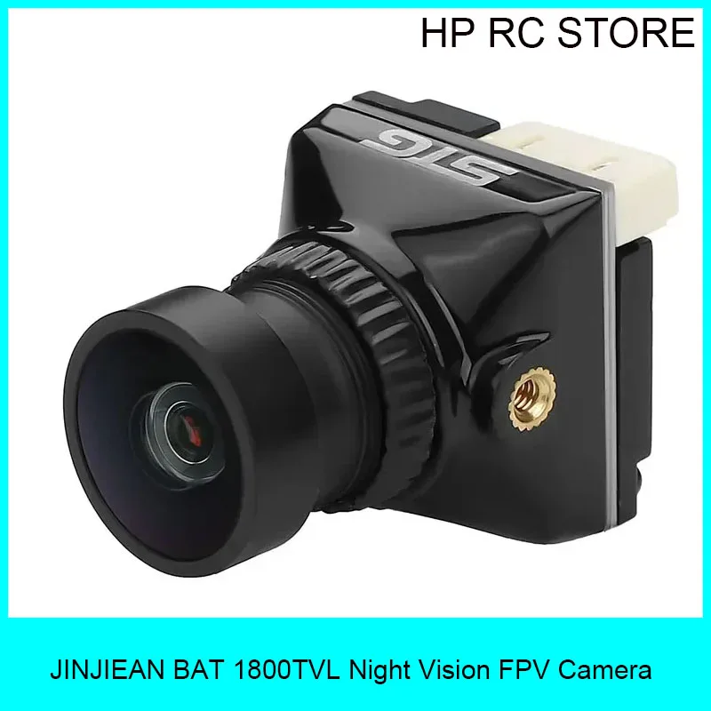 

JINJIEAN BAT 1800TVL FPV камера ночного видения с объективом 2,1 мм, датчик 1/2,8 D-WDR NTSC/PAL, переключаемая для RC FPV Racing Drone