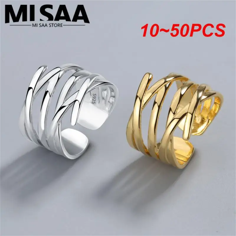 10~50PCS Sterling Silver Ring Perfect Stylish Design High-quality Materials Best Seller Timeless Accessories Must-have Ring