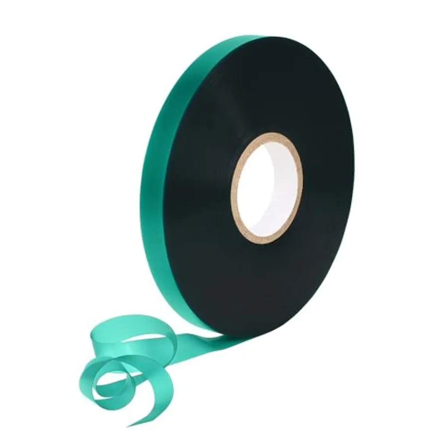 

Рулон эластичной ленты для подвязки растений, 150 футов, 1/2 дюйма, нелипкая, зеленая, виниловая, для томатов, винограда, деревьев, толстая, прочная садовая лента