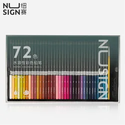 Deli Nusign 48/72pcs Water Colored Pencils Student Professional Drawing Stationery Colour Pencils for Artist Kids Painting