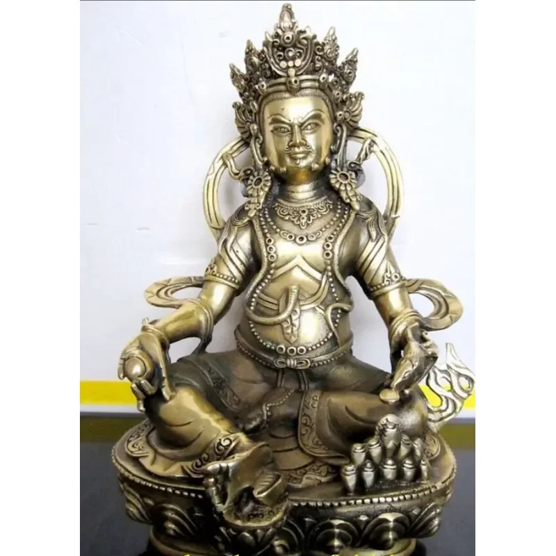 

Tibet Bronze Brass 22CM/8.5"inch Auspicious Fortuna Statue Dzambala