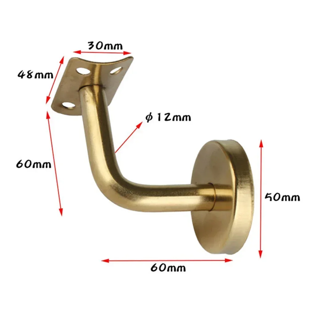 Tangga pegangan braket baja tahan karat dinding pegangan braket Bannister dukungan rel tangga braket perangkat keras tangga Aksesori