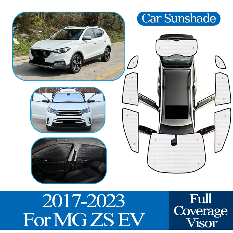 

Для MG ZS EV 2017-2022 2023, анти-УФ-автомобильный солнцезащитный козырек на все окно, солнцезащитный козырек, защитная доска, домашние автоаксессуары