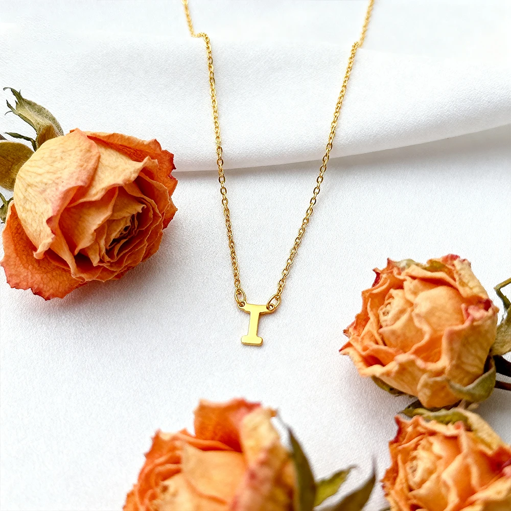 

Модные ожерелья с буквами A-Z, ожерелье из нержавеющей стали, кулон, сварочная цепочка для женщин, подарок на годовщину, день рождения, ювелирные изделия