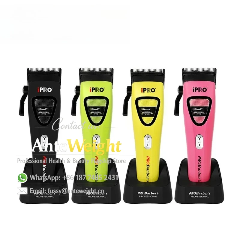 Probarbers New Hair Clipper 7500rpm Brushless Motor Professional Barber Clipper Hair Removal Appliances DLC Blade Clippers