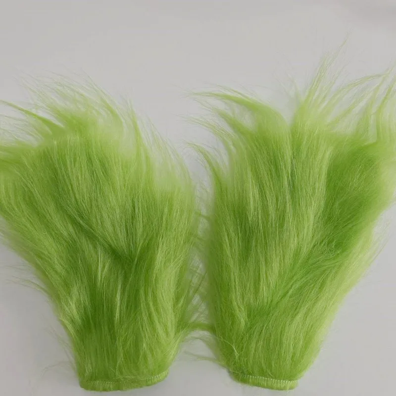 크리스마스 녹색 털 장갑 괴물 동물 악마 의상 남녀 성인 산타 무서운 할로윈 조커 어린이용 소년 소녀용