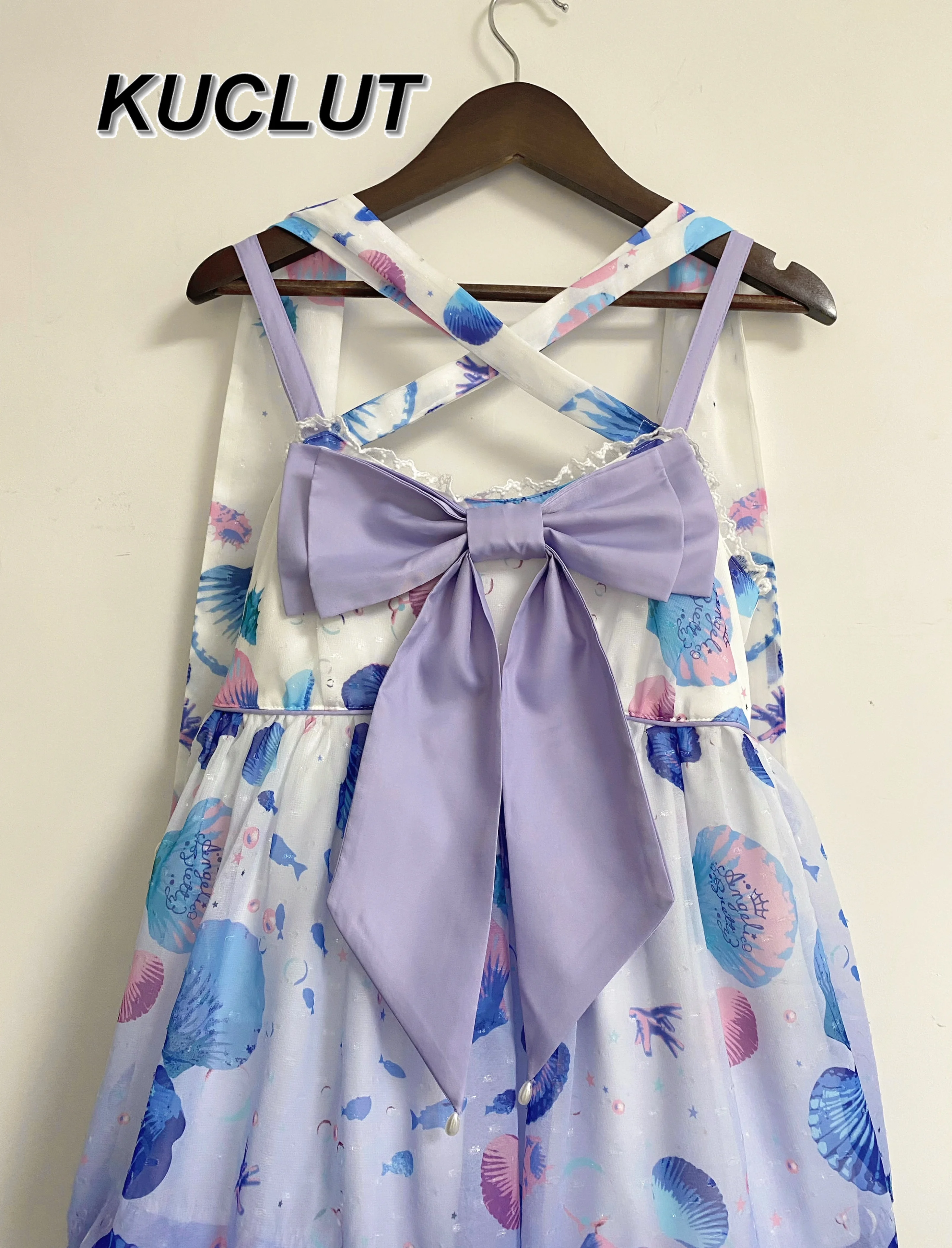 Sukienka Lolita w oryginalnym stylu, elegancka sukienka na ramiączkach, damska letnia słodka i urocza sukienka codzienna, krótka sukienka dla dziewczynki, nowość 2025