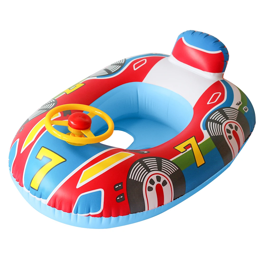 Opblaasbare zwemringen Baby Water Speelspellen Zetel Vlotter Boot Kind Zwemmen Cirkel Plezier Zwembad Bad Strandfeest Zomer Waterspeelgoed