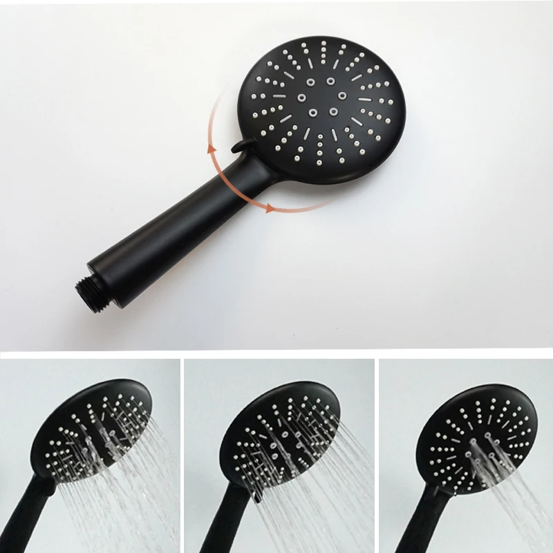 High Pressure ABS 3 Function Rain Shower Head Shower 1.5M Hose Stainless Steel Adjustable Lifting Rod Bathroom Accessories - Image 3
