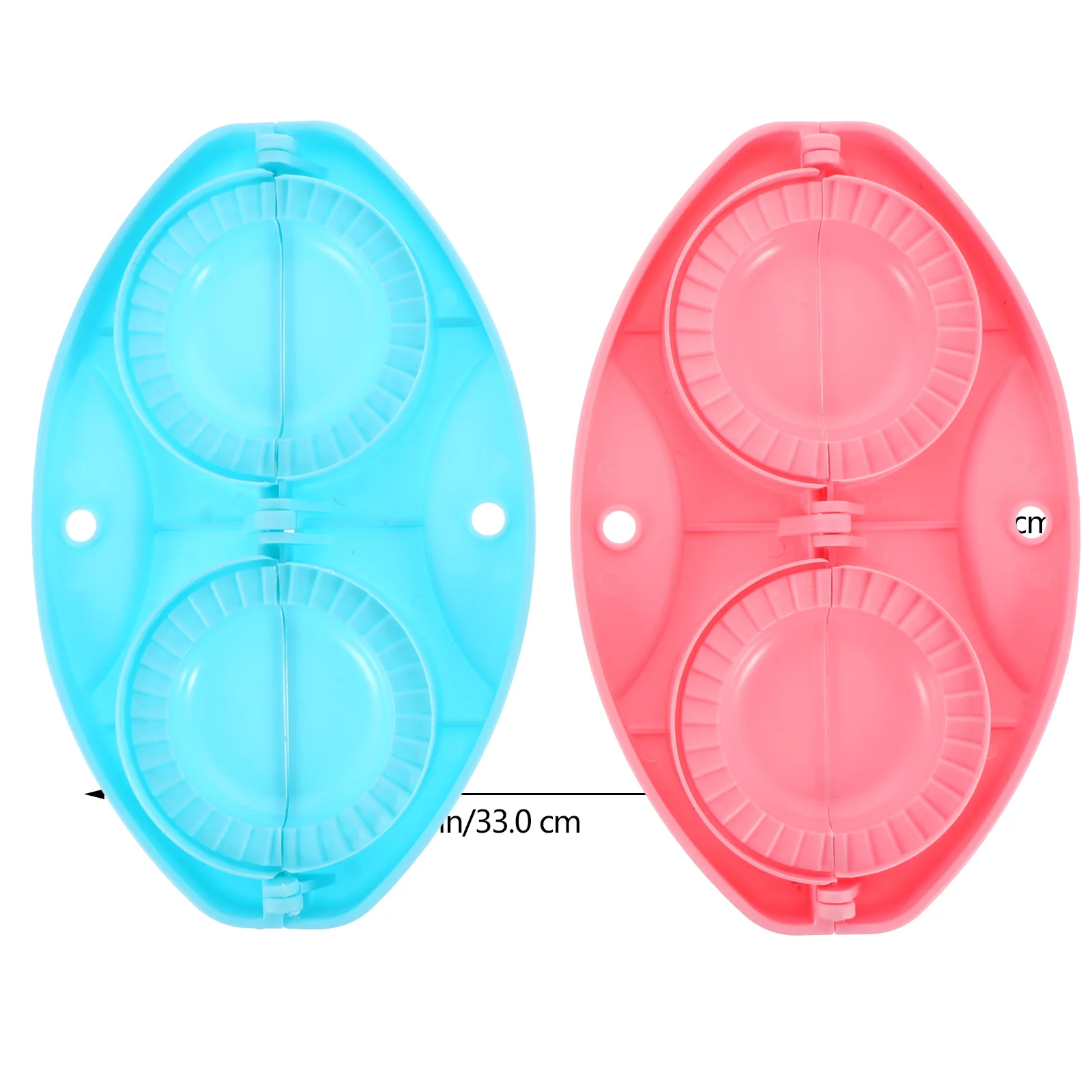 

2pcs Manual Molds Household Kitchen Gadget Dumpling Skin Pressing Tool Easy Clean Folding Design Home Baking Tools
