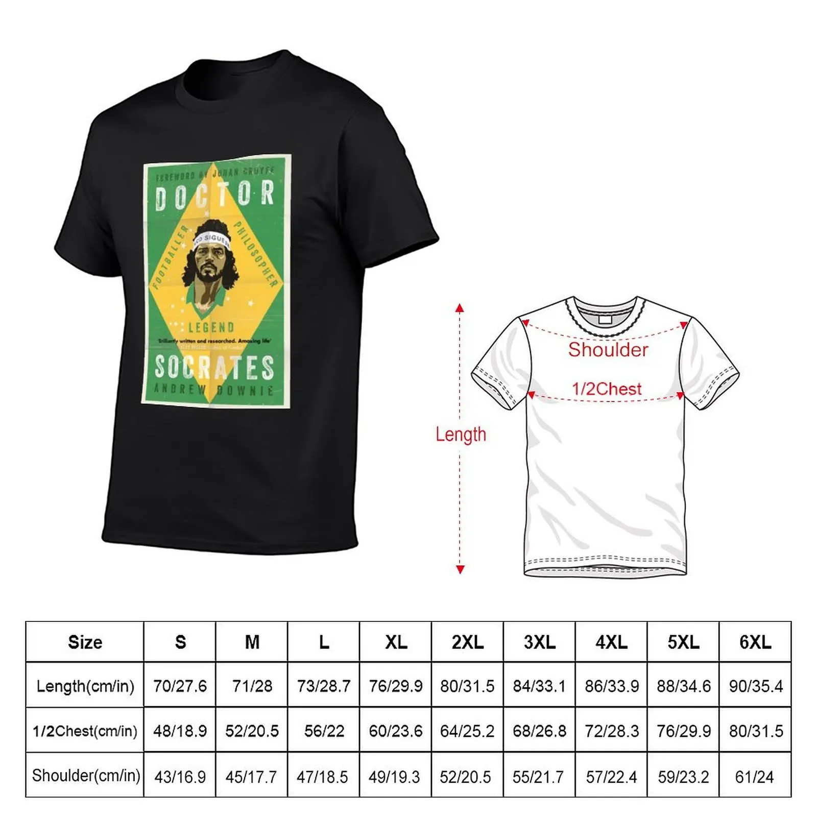 Socrates Brazil T-Shirt cute clothes vintage clothes sports fans fruit of the loom mens t shirts
