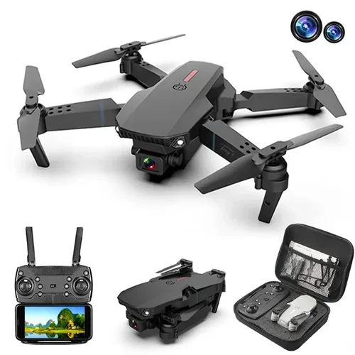 Imagen 2 del producto 2025 nuevo E88 WIFI FPV Drone Quadcopter con gran angular HD 4K cámara altura mantener RC plegable Quadcopter Drones UAV regalos Juguetes