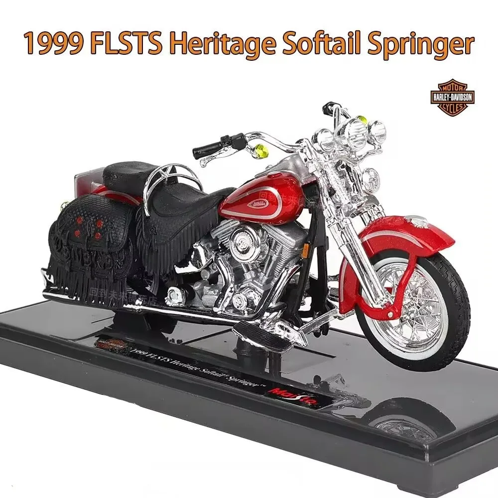 Maisto 1:18 Harley 1999 FLSTS Heritage Springer Alloy Motorcycle