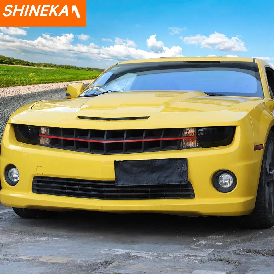 SHINEKA Car Front Headlight Lamp Decoration Cover For Chevrolet Camaro 2010 2011 2012 2013 2014 2015 Exterior Accessories