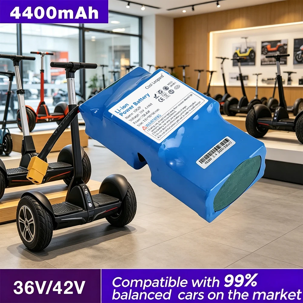 

Premium Grade New 36V 4400mAh 10S2P Li-ion Battery Pack – Certified for Electric Self Balancing Scooter Hoverboard Unicycle
