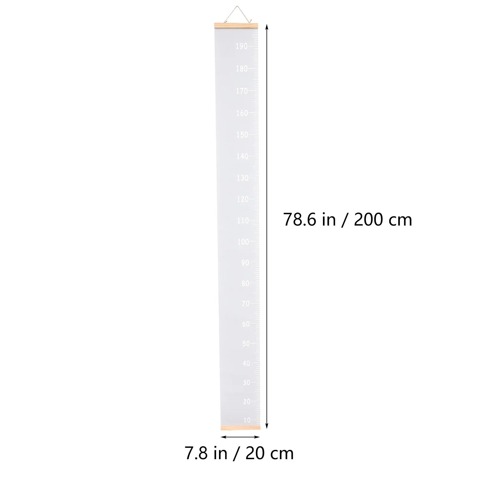 Kids Height Measurement Chart Hanging Cloth Growth Ruler Removable Wall Mounted Decor for Nursery Bedroom