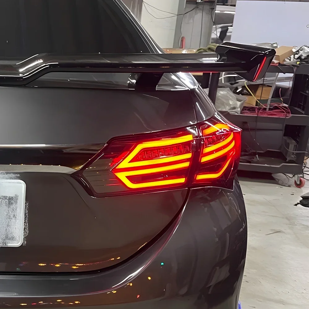 

Auto Rear Back Lamps Assembly For Toyota Corolla 2014-2017 LED Car Taillights Upgrade Dynamic Turn Accessories Plug and Play