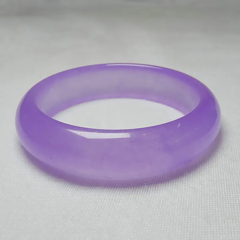 Genuine Natural Violet Jade Bangle Bracelet Fashion Charm Jewellery Accessories Hand-Carved Emerald Bangles Lady Party Gift