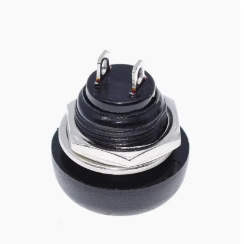 Power round small button switch waterproof start trigger jog self reset PBS-33B unlocked 12MM