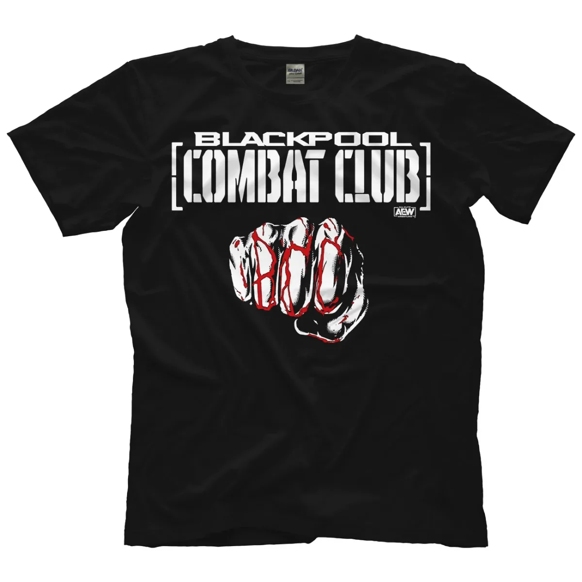 Blackpool Combat Club Forged AEW Official T Shirt long or short sleeves