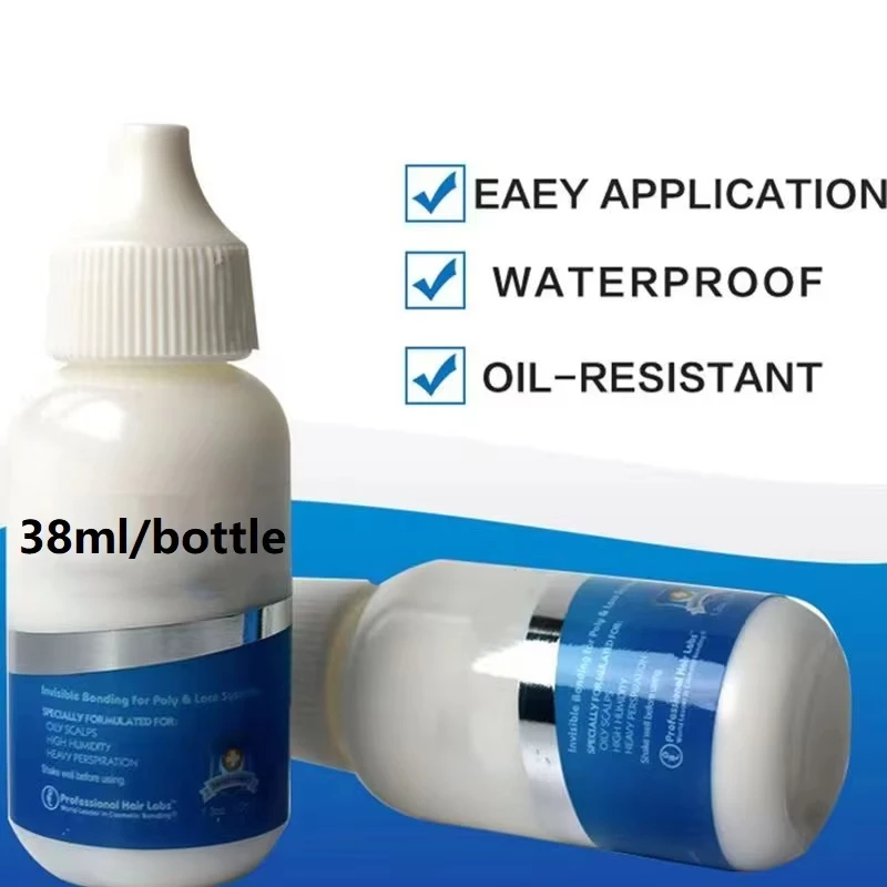 

38ml Wholesale Wig Adhesive Waterproof Lace Glue Invisible Hair Toupee Frontal Bonding Remover Ghost+Remover