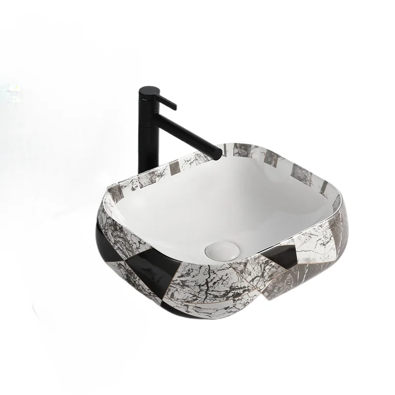 

*On-stage basin Balcony hand washing basin Bathroom single basin square