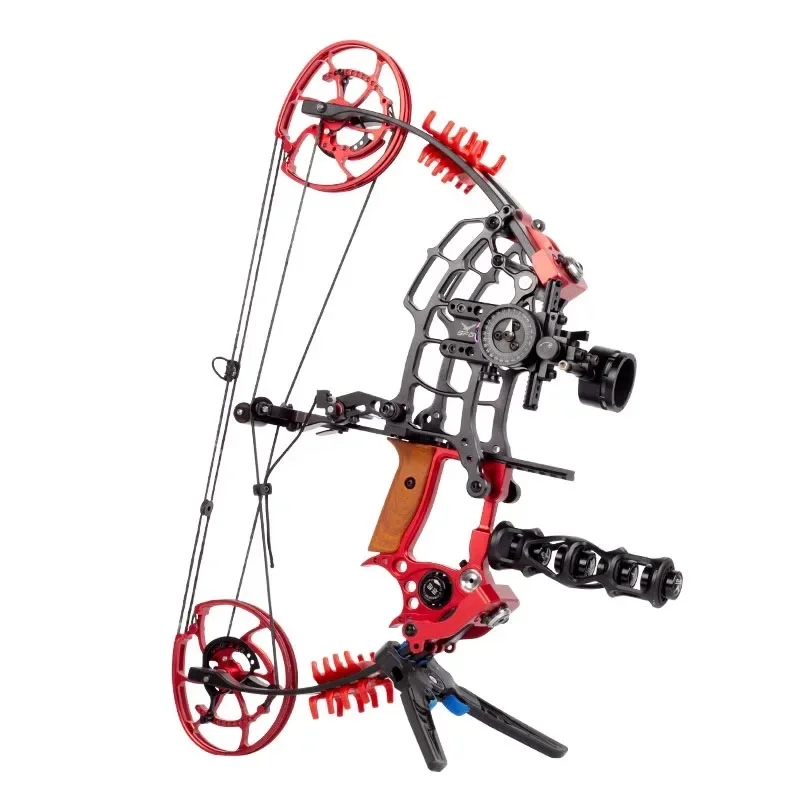 Composite bow and arrow, short axis bow and crossbow for outdoor shooting sports, high-precision dual-purpose steel ball bow