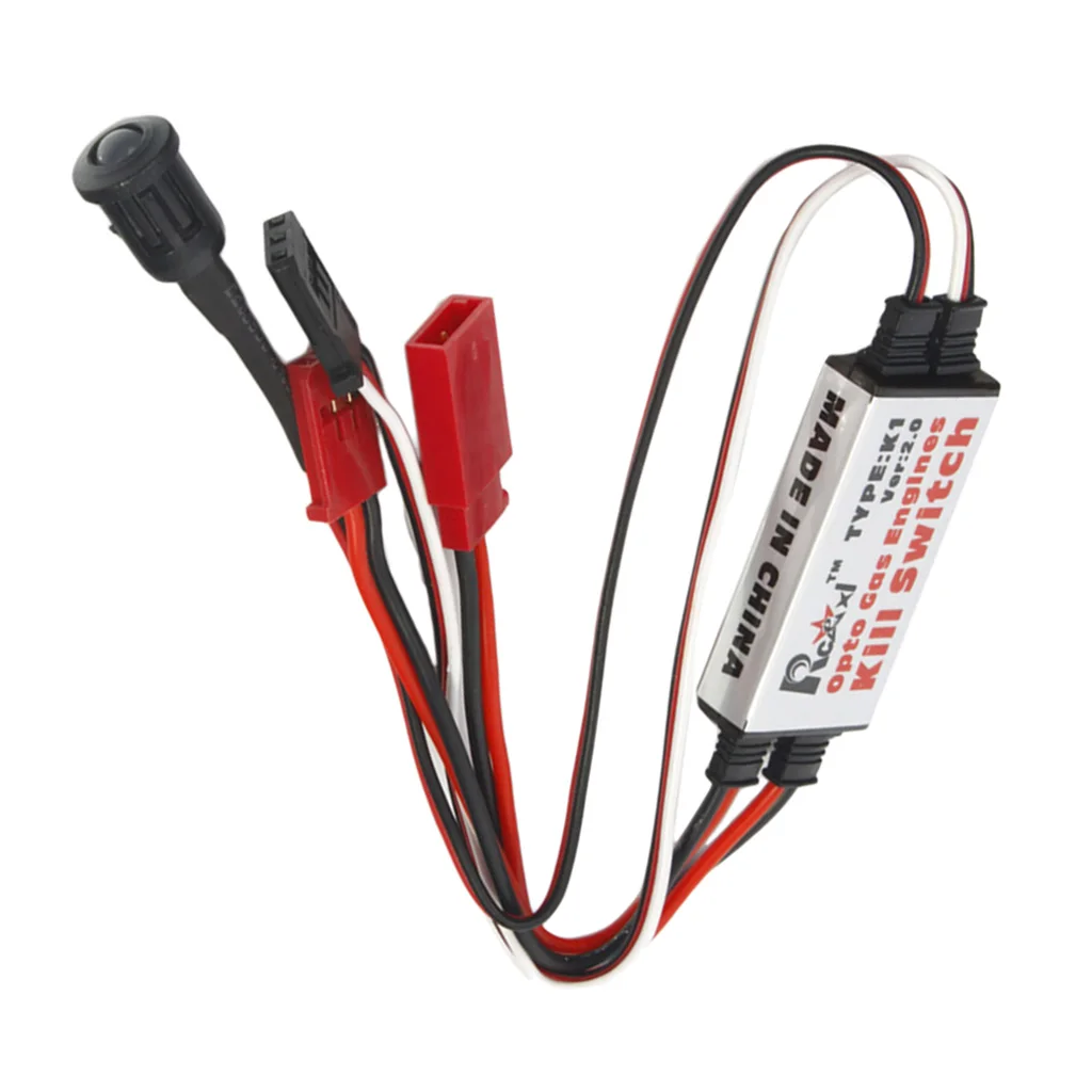Fiber Optic RC Airplane Switch Plastic Flameout Kill Device Ignition Cut Off Module for Engine Safety