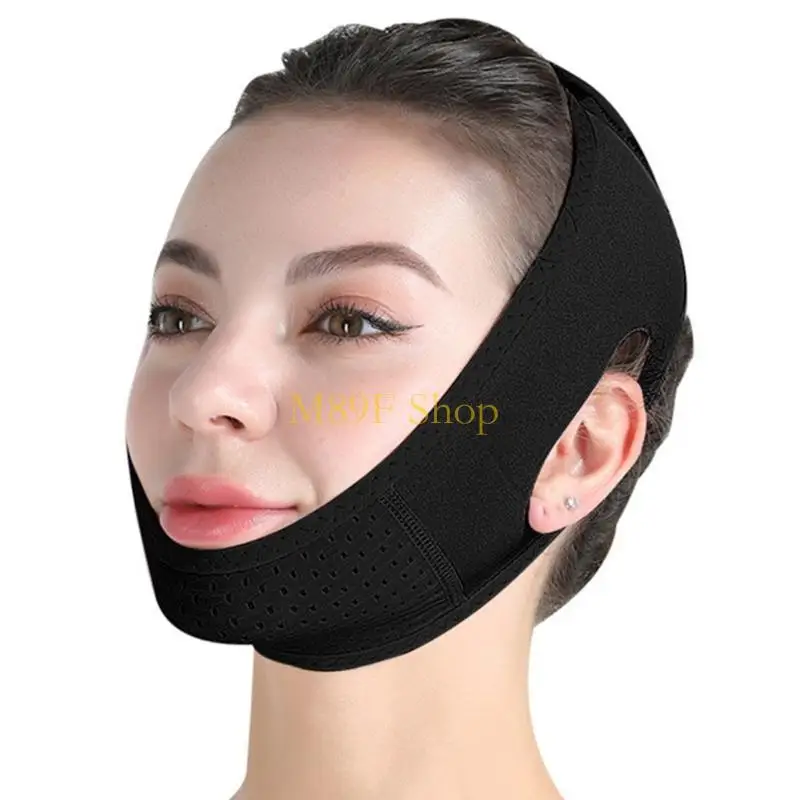 M89F Sleep Friendly Adjustable Chin Strap for Achieving a Slimmer Face Lifting Mask