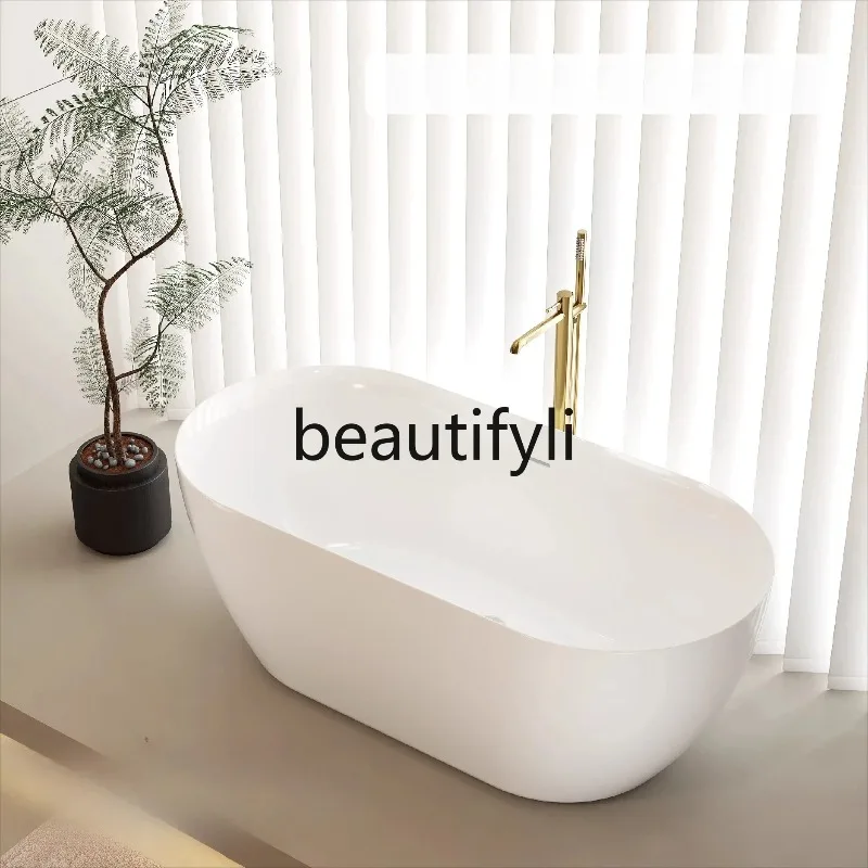 حوض استحمام متكامل من الأكريليك للحمام cn0420، شقة صغيرة منزلية للبالغين، حوض استحمام فاخر بإضاءة بيضاوية