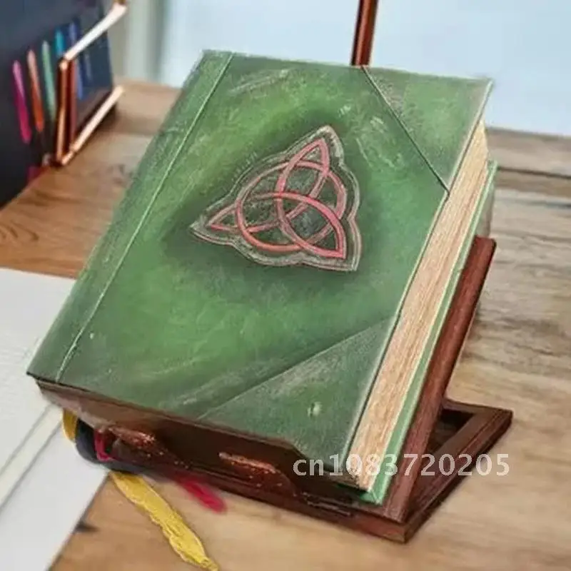 Charmed Book of Shadows Retro Green Cover Magic Book 350 Pages Spell Record Spellbook Stories Bound Journal Vintage Magic Gifts