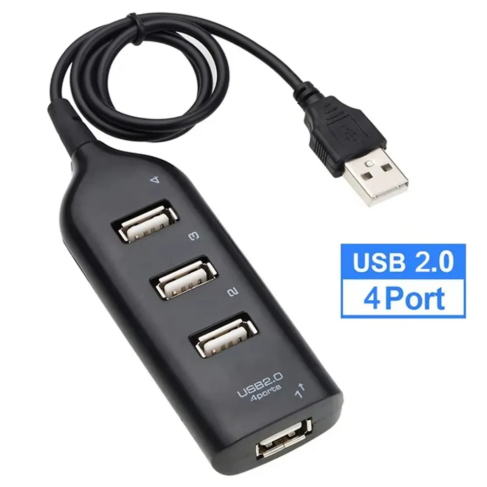 

4 Port USB Hub Portable USB 2.0 Hubs Splitter Expander High Speed Transfer OTG Adapter for Macbook Laptop Computer Accessories