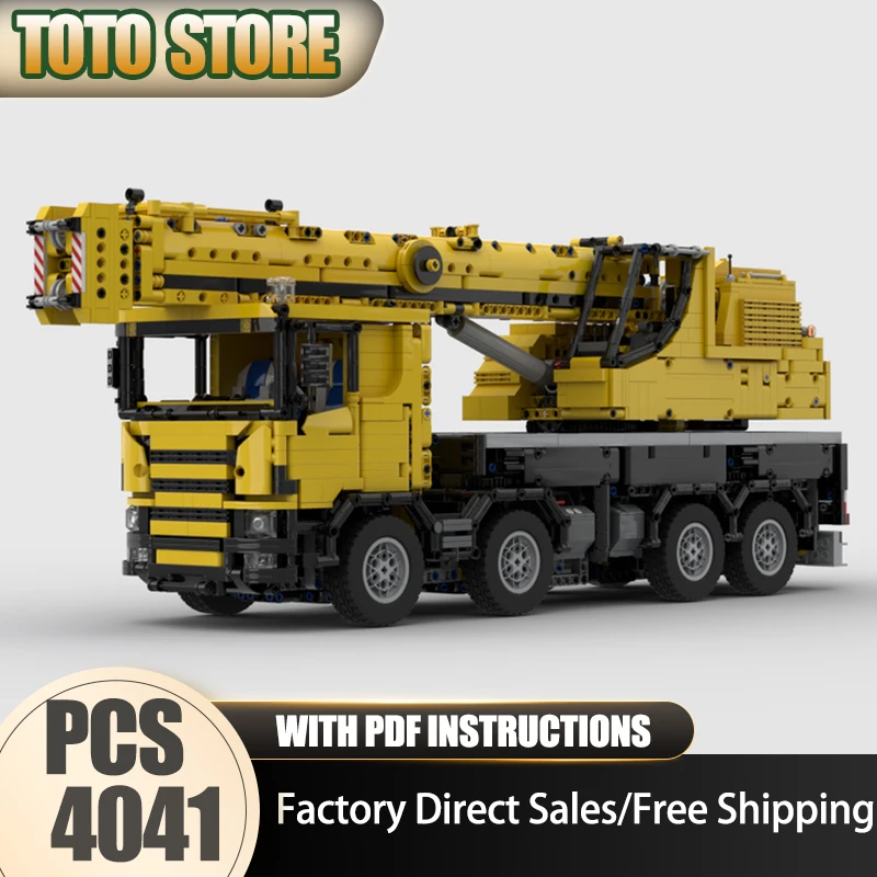 

Инженерная машина Moc Building Bricks LTF 1060-4.1 Модель крана на грузовике Технология Блок Игрушка DIY Сборка Праздничные подарки