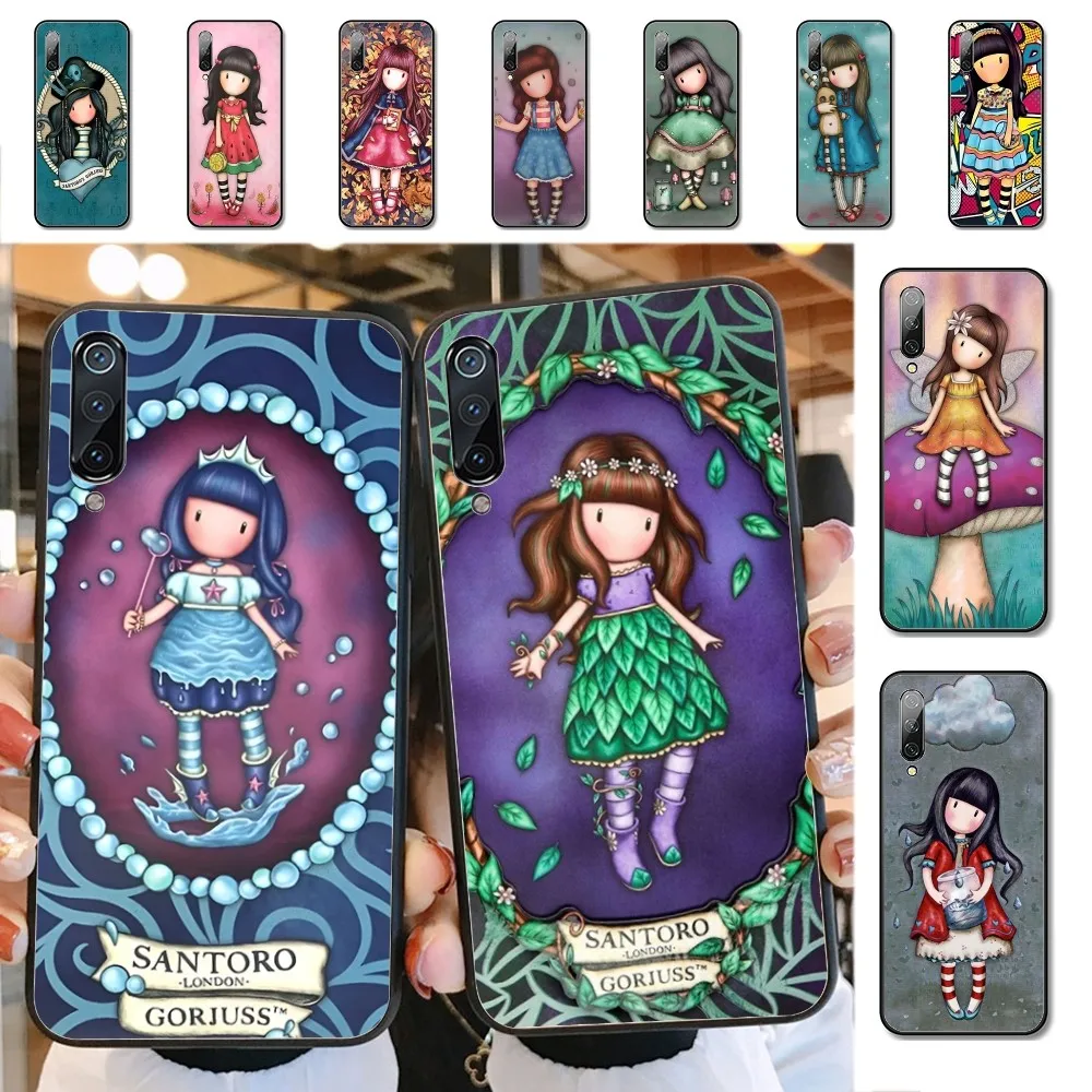 S-Santoro-Gorjuss Cute Cartoon Girl Phone Case For Xiaomi Mi 5X 8 9 10 11 12 lite pro 10T PocoX3pro PocoM3 Note 10 pro lite